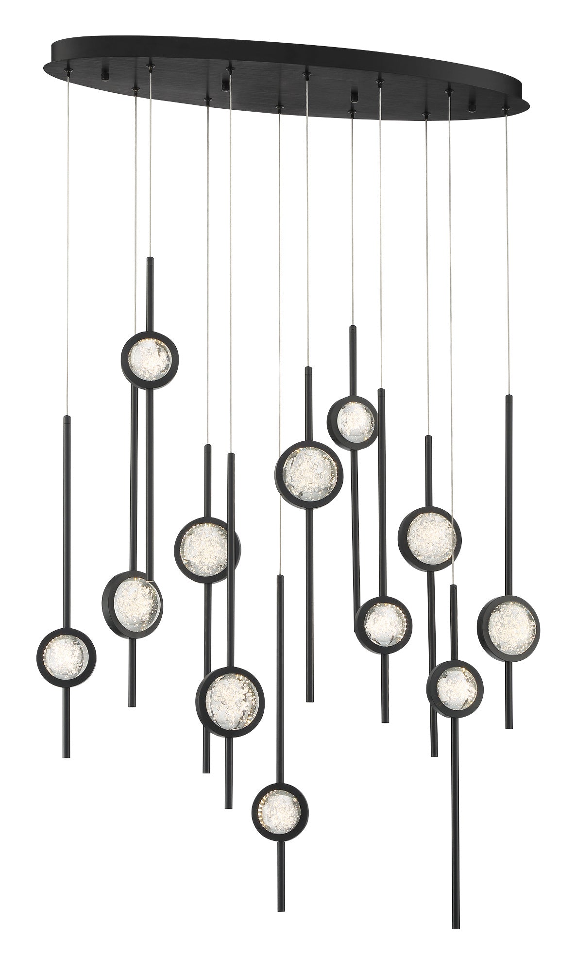 Barletta 12-Light 38" Integrated LED Multi Drop Chandelier