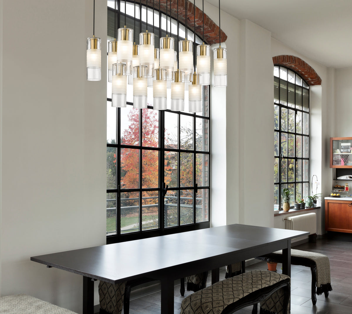 Alton 17 Light Linear Chandelier 17 x 60W - Medium