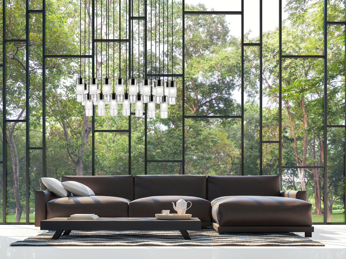 Alton 23 Light Linear Chandelier 23 x 60W - Medium