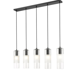Alton 5 Light Linear Chandelier 5 x 60W - Medium