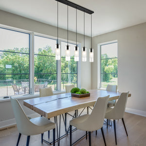 Alton 5 Light Linear Chandelier 5 x 60W - Medium