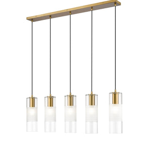Alton 5 Light Linear Chandelier 5 x 60W - Medium