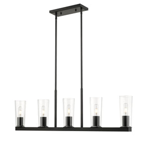 Titus 5 Light Linear Chandelier 5 x 60W - Medium