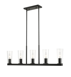 Titus 5 Light Linear Chandelier 5 x 60W - Medium