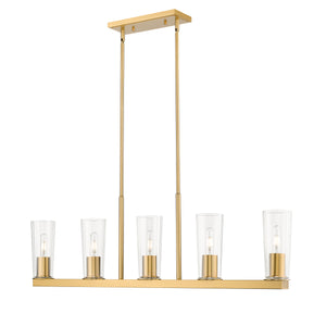 Titus 5 Light Linear Chandelier 5 x 60W - Medium
