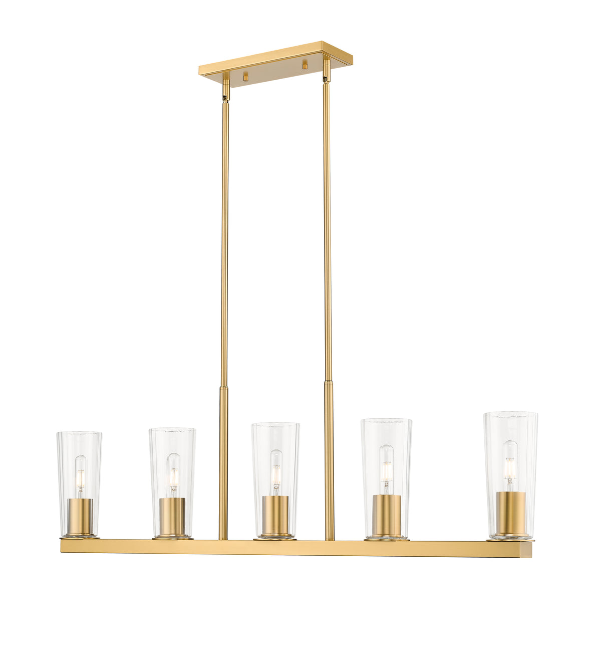 Titus 5 Light Linear Chandelier 5 x 60W - Medium