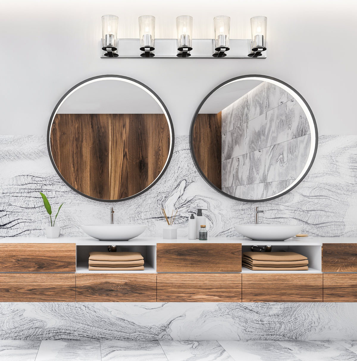 Titus 5 Light Vanity 5 x 60W - Medium