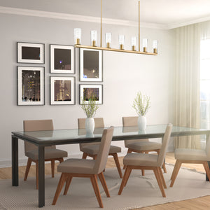 Titus 7 Light Linear Chandelier 7 x 60W - Medium