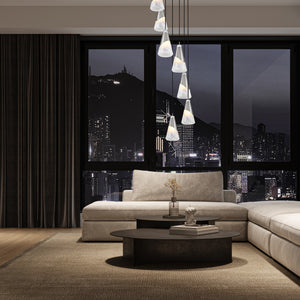 Aimie 7 Light Chandelier 7 x 60W - Candelabra