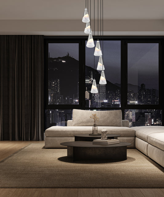 Aimie 7 Light Chandelier 7 x 60W - Candelabra