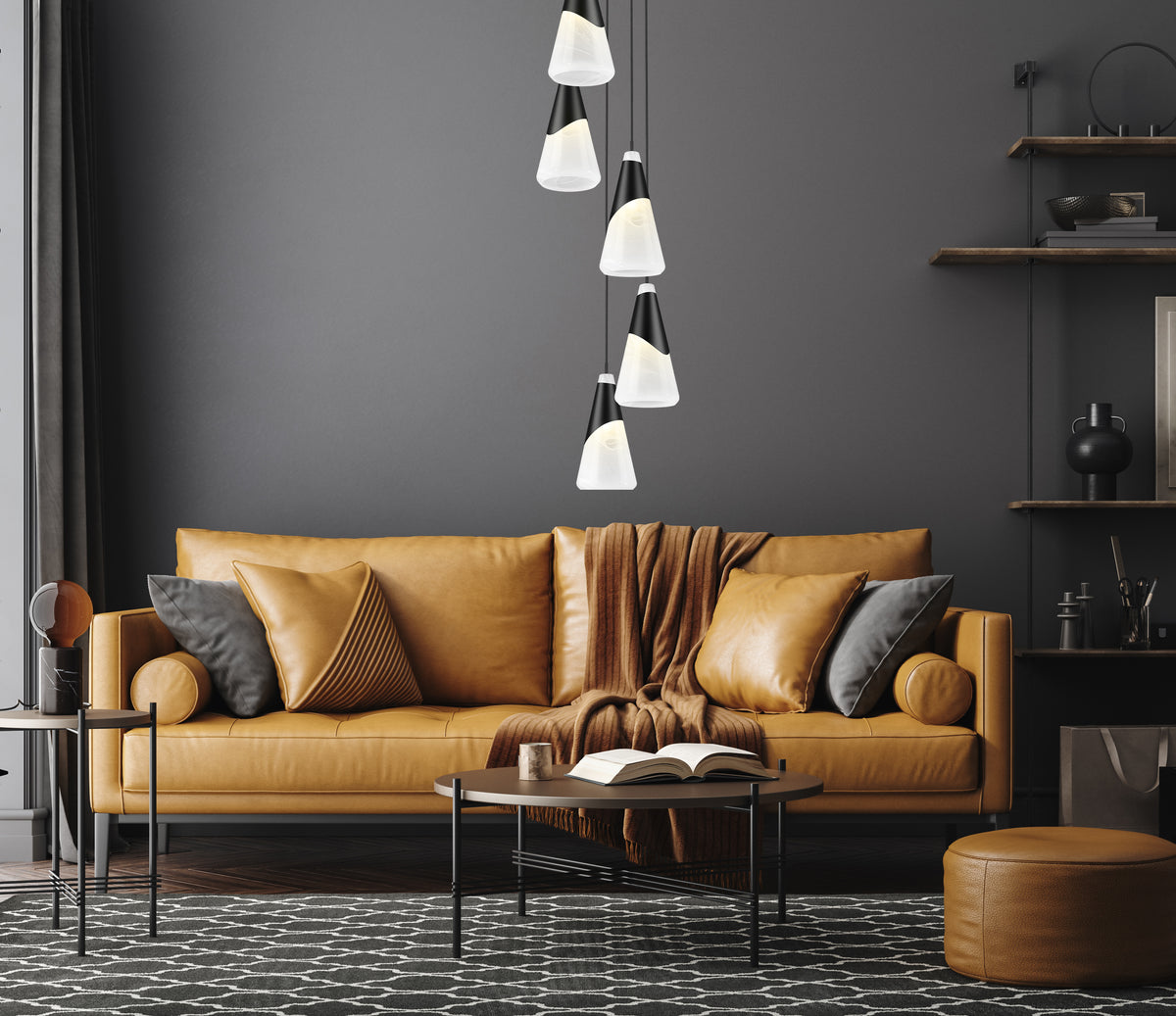 Aimie 5 Light Chandelier 5 x 60W - Candelabra