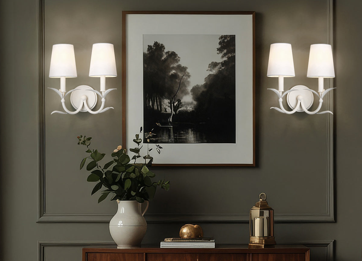 Aslin 2 Light Wall Sconce 2 x 60W - Candelabra