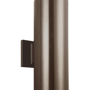Outdoor Cylinders Small 2 LED Wall Lantern