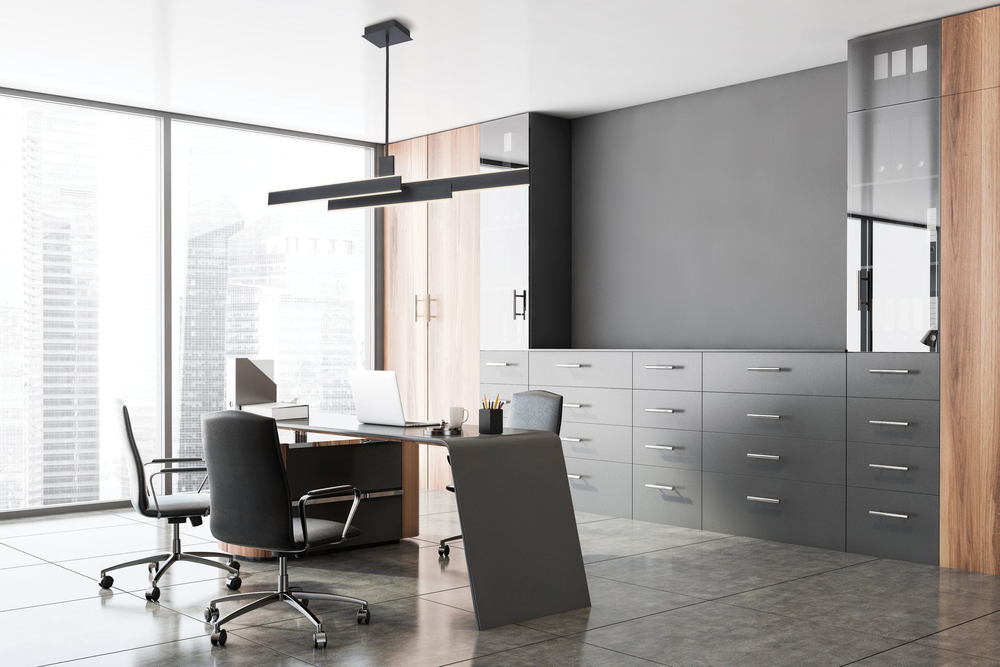 Cameno 45" Integrated LED Linear Chandelier