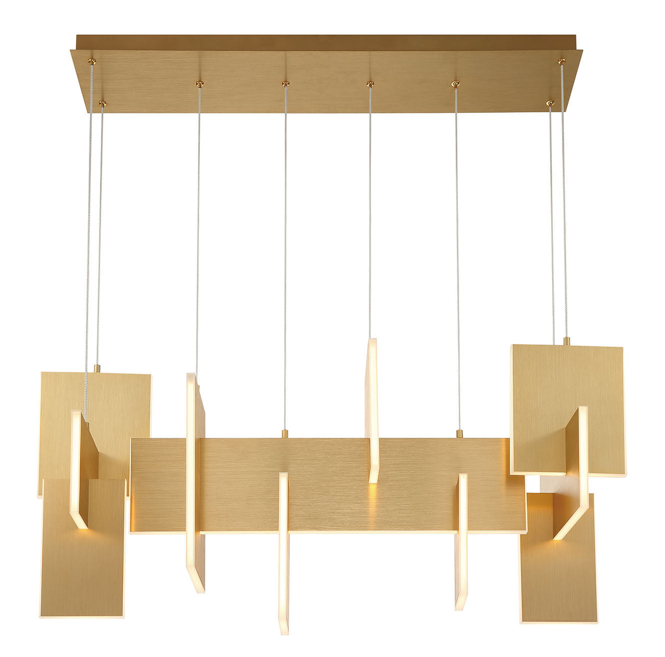 Coburg 3-Light 42" Integrated LED Linear Chandelier