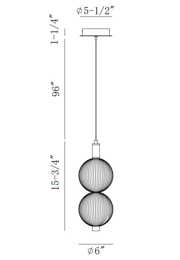 Palmas 2-Light 16" Integrated LED Mini Pendant