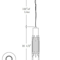 Venna 17" Integrated LED Pendant