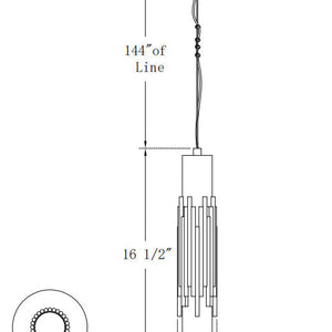 Venna 17" Integrated LED Pendant