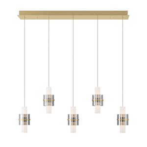Rola 5-Light 42" Integrated LED Linear Chandelier