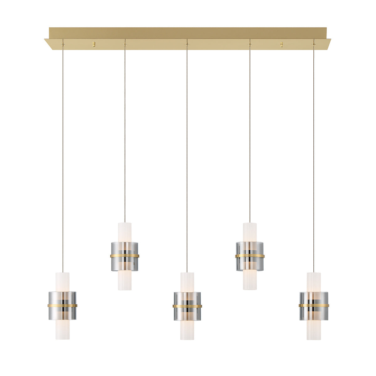 Rola 5-Light 42" Integrated LED Linear Chandelier