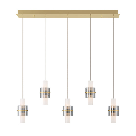 Rola 5-Light 42" Integrated LED Linear Chandelier