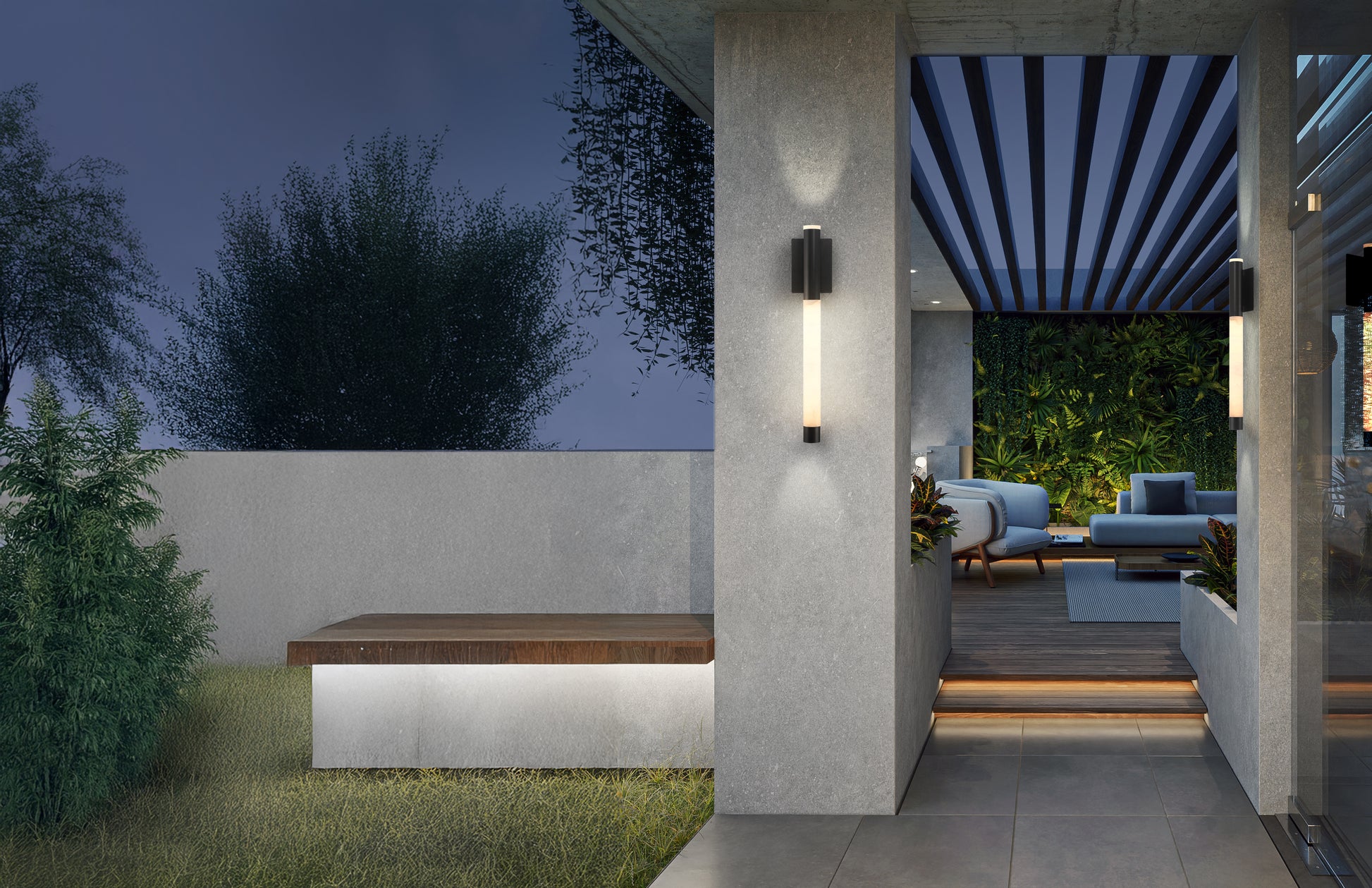 Ronda 24" Integrated LED Outdoor Wall Sconce