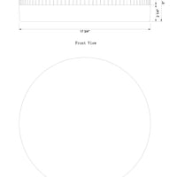 Purgos 18" Integrated LED Flush Mount