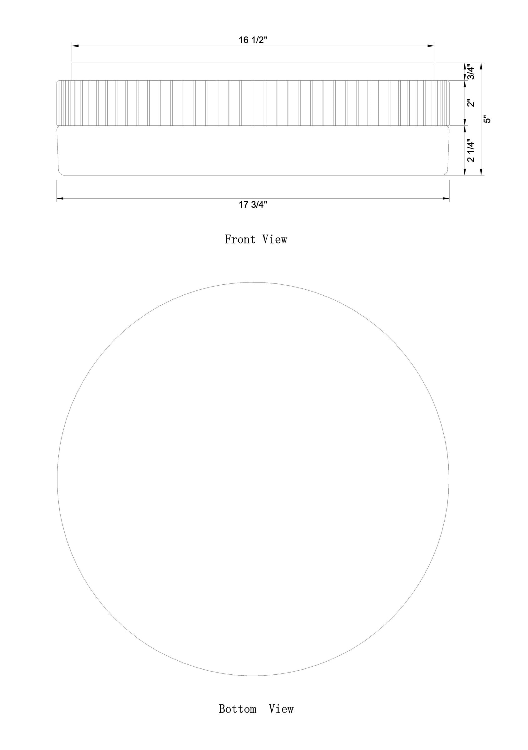 Purgos 18" Integrated LED Flush Mount