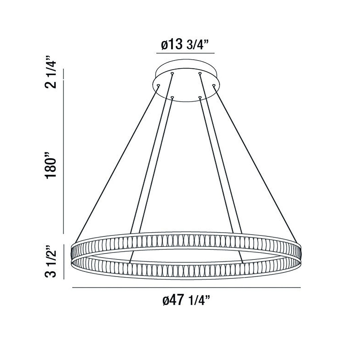 Forster 47" Integrated LED Chandelier