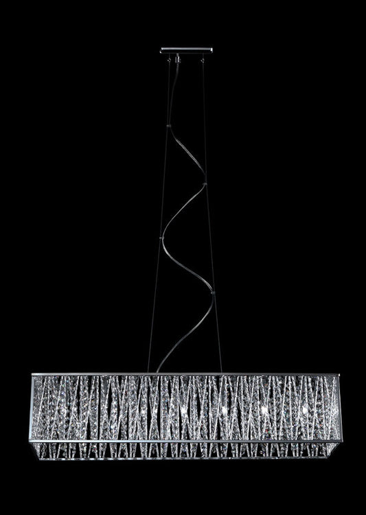 Terra 7 Light Linear Chandelier 7 x 60W - G9