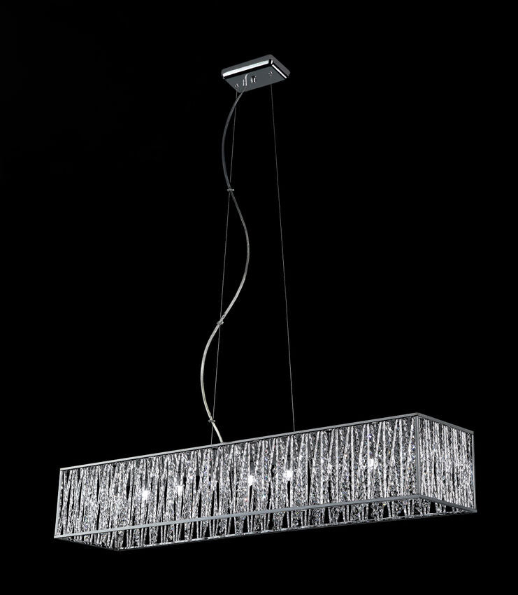 Terra 9 Light Linear Chandelier 9 x 60W - G9