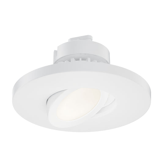 Tilt LED Recessed Downlight w Gimbal - 5CCT
