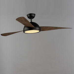 Cupola 52" Black LED Fan