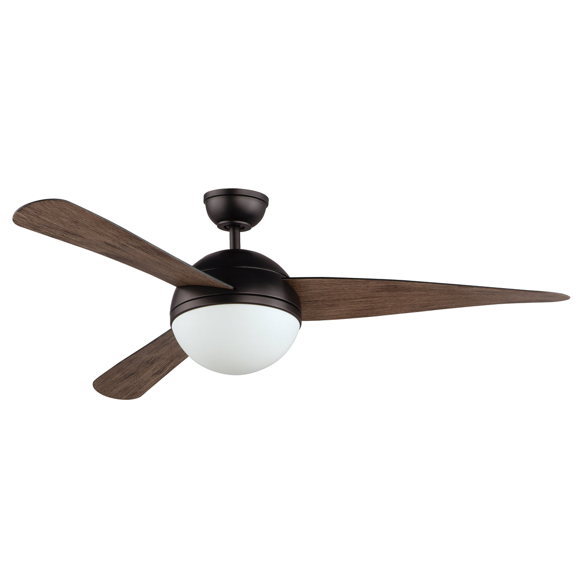 Cupola 52" Black Fan 2-Light LED
