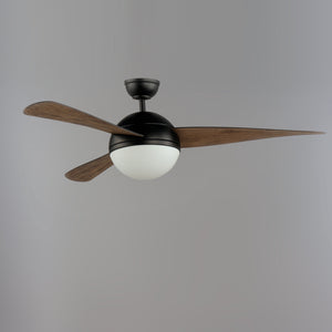 Cupola 52" Black Fan 2-Light LED