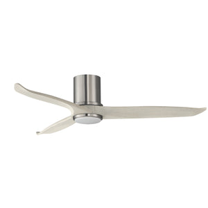 Woodwind 52" Solid Wood Blade Hugger Fan w LED