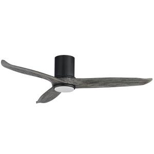 Woodwind 52" Solid Wood Blade Hugger Fan w LED