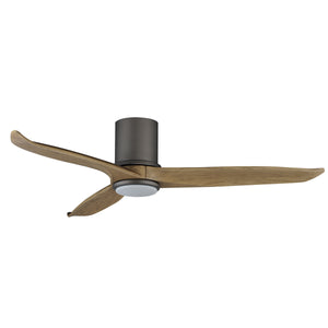Woodwind 52" Solid Wood Blade Hugger Fan w LED