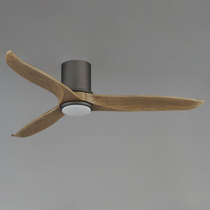 Woodwind 52" Solid Wood Blade Hugger Fan w LED