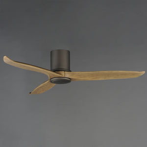 Woodwind 52" Solid Wood Blade Hugger Fan w LED