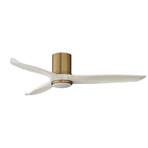 Woodwind 52" Solid Wood Blade Hugger Fan w LED