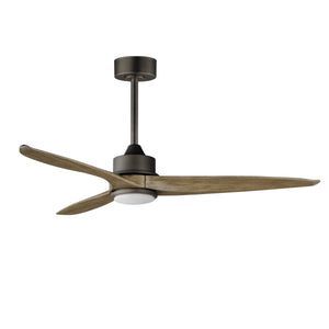 Woodwind 52" Solid Wood Blade Fan w LED Light Kit