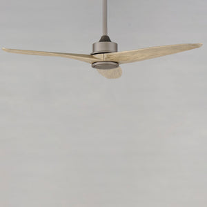 Woodwind 52" Solid Wood Blade Fan w LED Light Kit