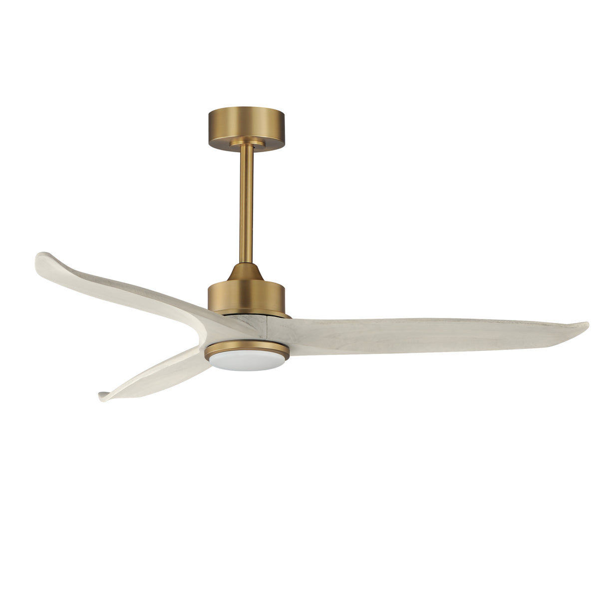 Woodwind 52" Solid Wood Blade Fan w LED Light Kit