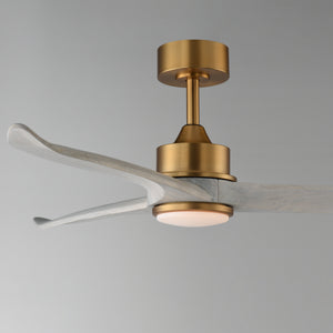 Woodwind 52" Solid Wood Blade Fan w LED Light Kit