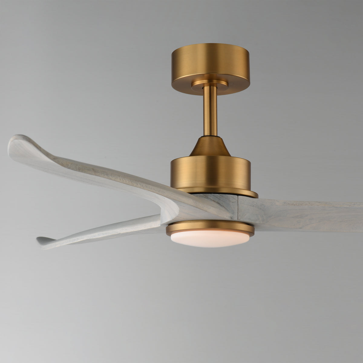 Woodwind 52" Solid Wood Blade Fan w LED Light Kit
