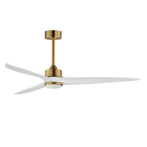 Woodwind 72" Solid Wood Blade Fan w LED Light Kit