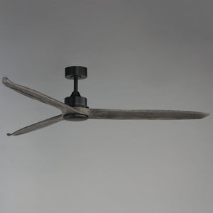 Woodwind 72" Solid Wood Blade Fan w LED Light Kit