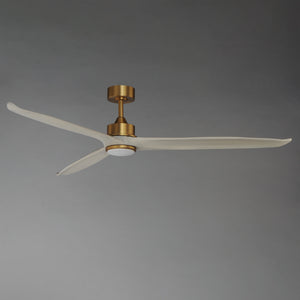 Woodwind 72" Solid Wood Blade Fan w LED Light Kit