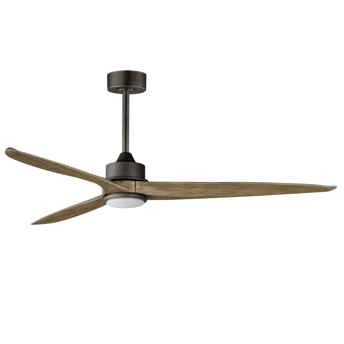 Woodwind 80" Solid Wood Blade Fan W LED Light Kit